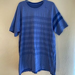 Lululemon mens swiftly tech workout tee in blue